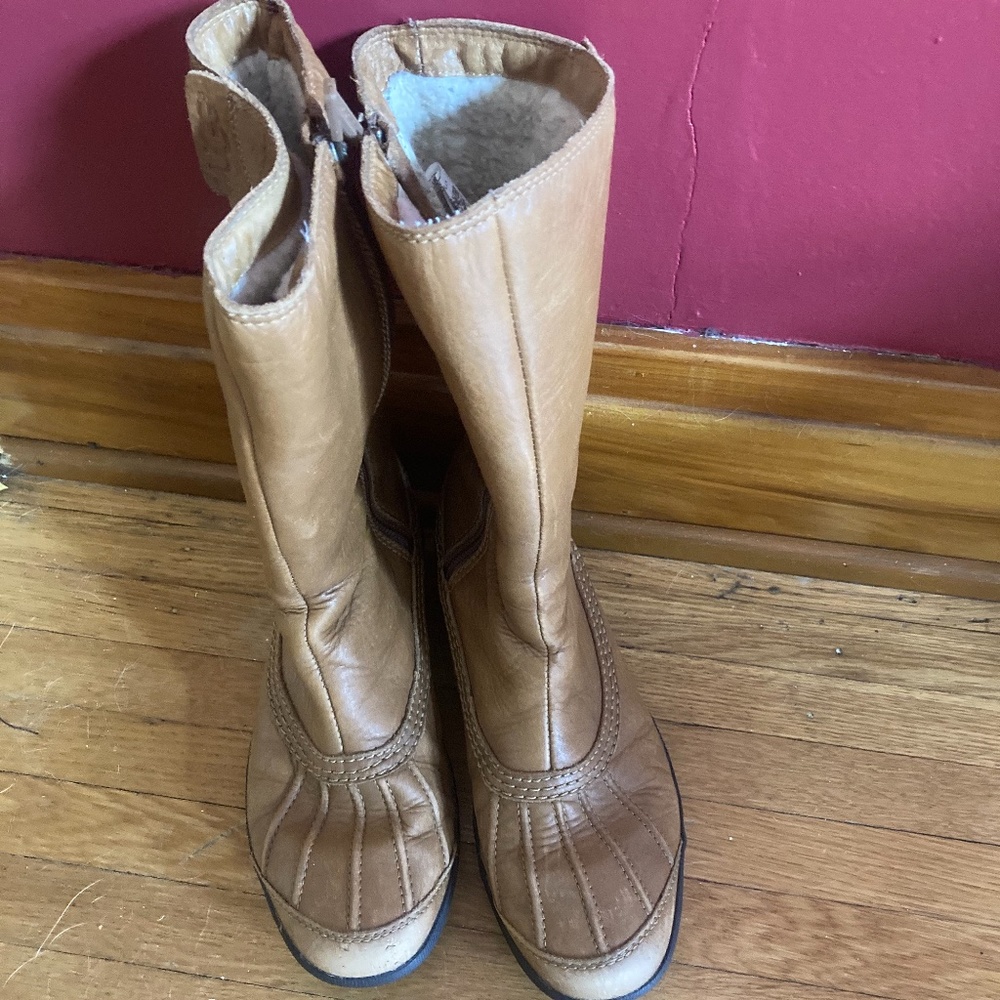 Tan Leather Women's Boots